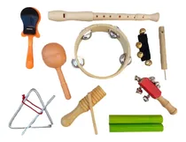 Comprar Set Percusion Infantil 10 Instrumentos Musicales. Bolso Kit