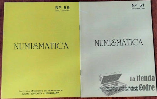 Dos Boletines Instituto Uruguayo De Numismatica-  Nº59/ Nº61