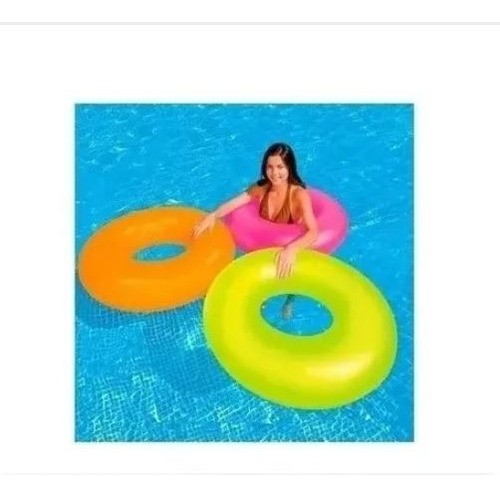 Anillo Inflable Flotador Dona Colores 2 X1 Marca Intex