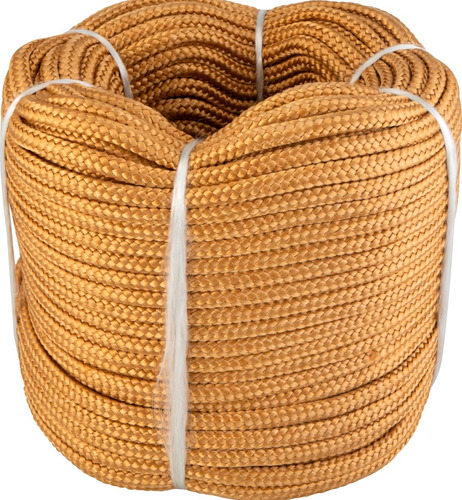 Corda Caminhoneiro Trançada 10 Mm X 53 Metros Ouro Vonder