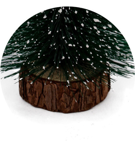Mini Árvore Natal Magizi Pinheirinho Decoração Nevado 30cm Cor Verde Nevada