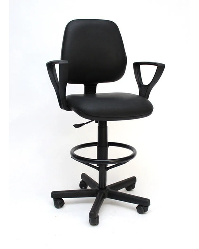 Silla Sillon Cajera Giratoria Brazos Alta Mostrador