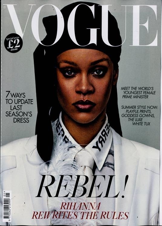 Vogue Revista Uk -rebel! Rihanna | LIVRARIA e REVISTARIA ROTEIRO