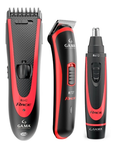 Set Corta Pelo Corta Barba Trimmer Gama R649 Nubit.uy