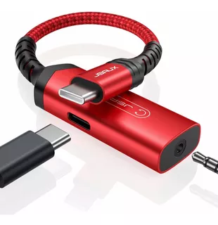 Adaptador Jsaux Usb-c A 3.5mm Auricular Y Charger 2-in-1