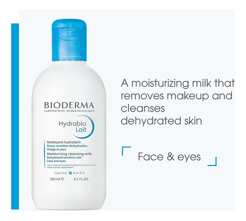 Bioderma Hydrabio Lait 250ml Todo Tipo De Piel Día/noche