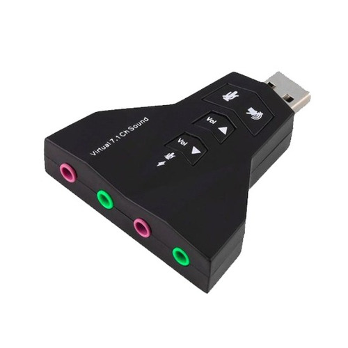 Tarjeta De Sonido Usb Doble Pd560