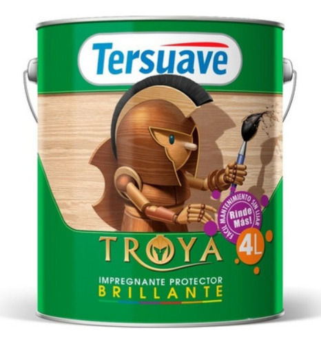 Impregnante Troya Brillante Tersuave Int/ext 4 L Dimension C Color Nogal