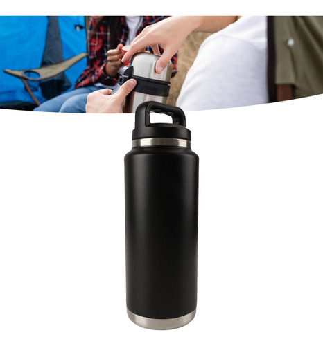 Botella De Agua Térmica Deportiva Acero Inoxidable 36 Onzas