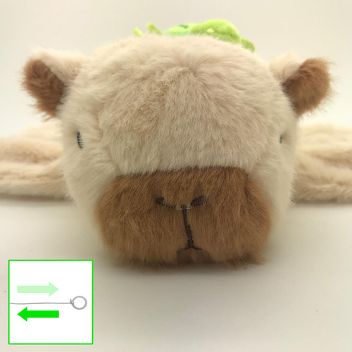 Capibara Peluche Brazalete Con Tortuga Y Mueve La Colita