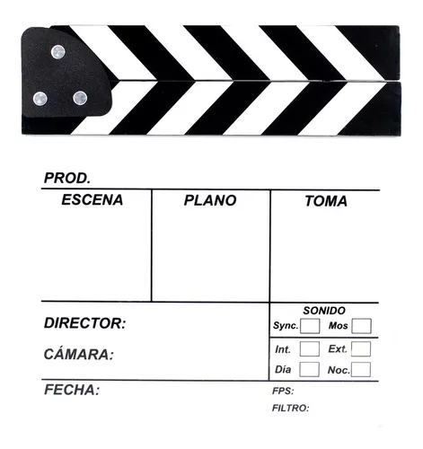 Claqueta de Cine - Acrylic Film Clapper Board Hollywood, 30X24.5cm Claqueta  Cine Profesional para Filmación de Películas, Filmación de Videos :  .es: Electrónica