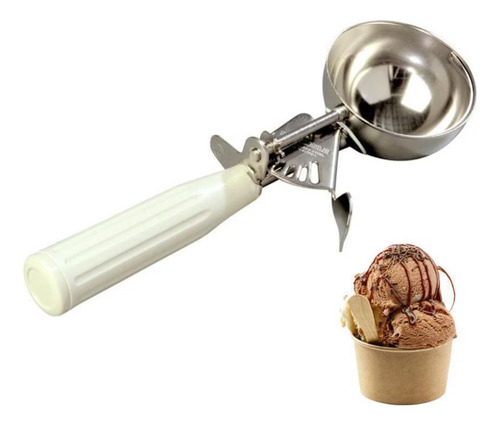 Despachador De Helado Acero Inoxidable Mango Marfil 6mm