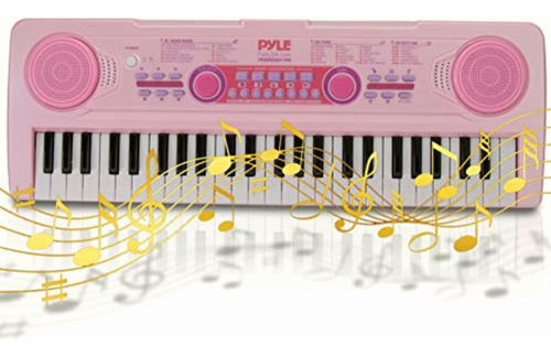 Pyle Teclado Digital De Piano Para Niños, Rosa, Rosado