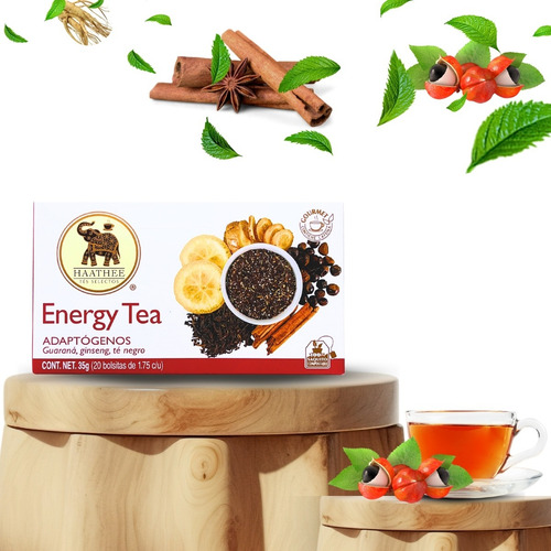 Te Energy Tea 20 Sobres Sin Cafeína Haathee Tes Selectos