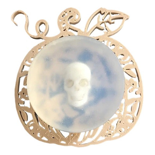 Jabon Decorativo Transparente Calavera Halloween 