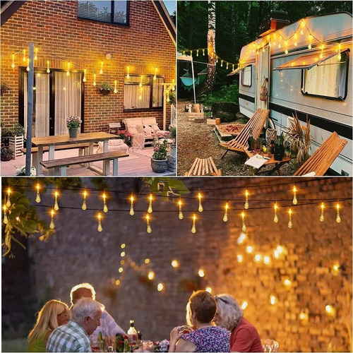 Luces Solares De Jardín Al Aire Libre, Luces De Navidad