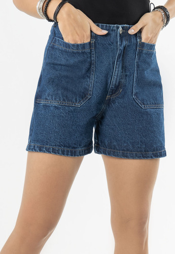 Short Mujer Azul 9894