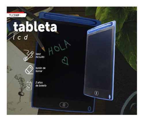 Tableta Lcd Dibujo Escritura Pizarra Magica Lapiz 18 Piezas Color Al Azar