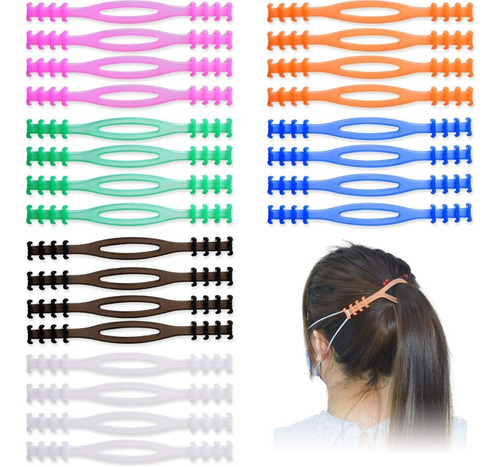 Pack 12 Extensores De Mascarillas Salva Orejas Silicona