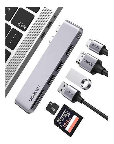 Hub Para Macbook Pro Adaptador Usb Tipo C Con 4k Hdmi Ugreen