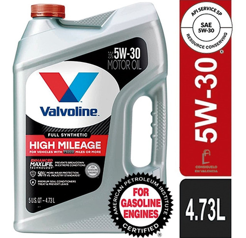 Aceite De Motor Valvoline 5w-30 Full Synthetic 4,73l