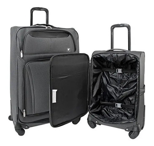 Set De Maletas De Viaje Skyline Gris - Explora | Envío gratis