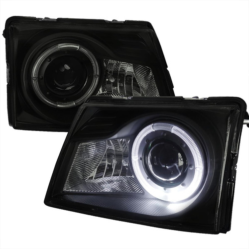 Spec-d Tuning Faro Delantero Proyector Humo Negro Borde Halo