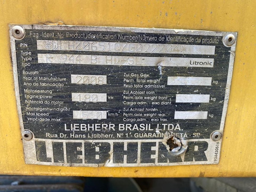 Imagem 2 de 11 de Escavadeira Liebherr 944b