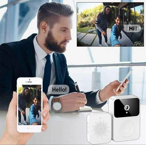 Imagen 6 de 6 de Timbre Cámara Wifi Seguridad Video Portero Inalámbrico X9