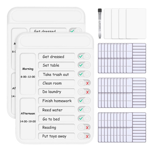 2 Tableros De Tareas Niños Hacer Listas De Verificaciã...