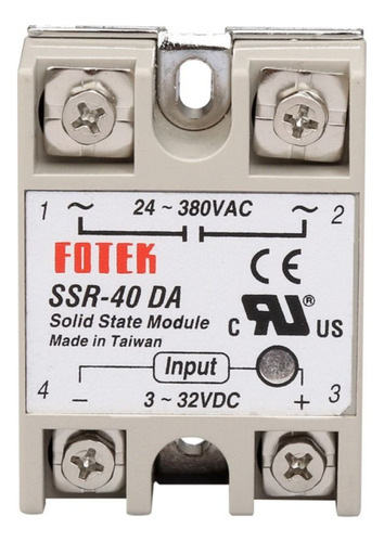 Módulo Monofásico Ssr-10da Ssr-25da Ssr-40da Solid State