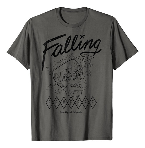 Falling In Reverse - Mercancía Oficial - Polera Flame Skul