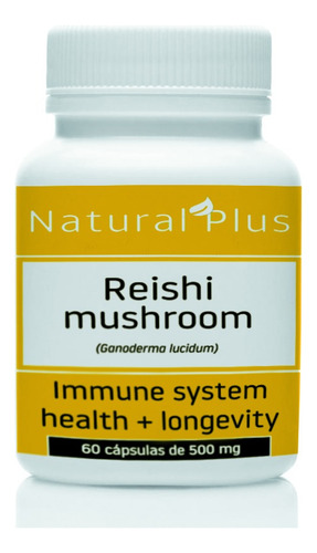 Hongo Reishi (ganoderma Lucidum) 60 Cápsulas 500mg Sin Sabor