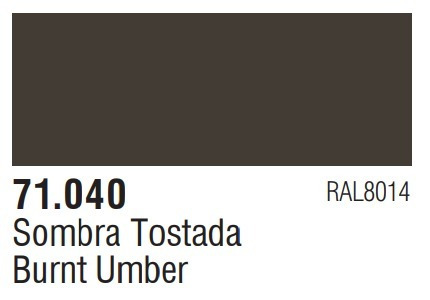 Tinta Burnt Umber 71040 Model Air Vallejo Modelismo