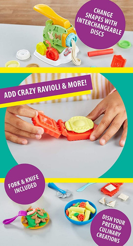 Imagen 4 de 7 de Juego Manía Para Hacer Fideos Play-doh Original, Importado