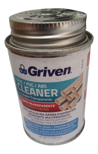 Cemento Solvente Para Tuberías Griven 0,118 L