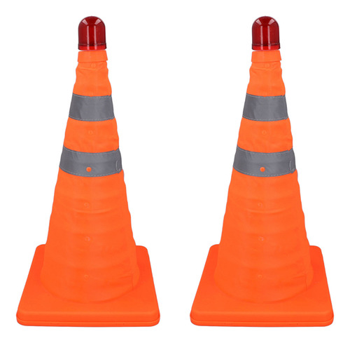 Cono De Seguridad Para Estacionamiento, 2 Piezas, 45 Cm, Ple