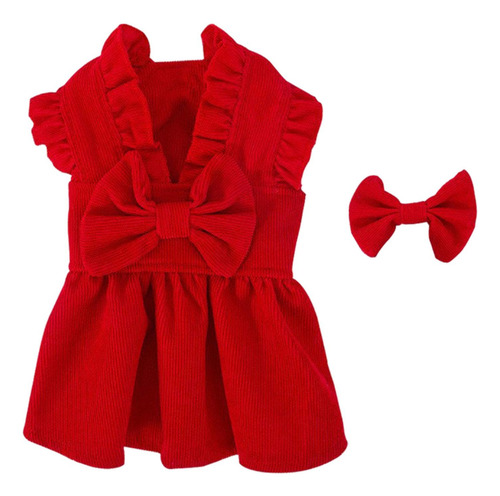 Vestido De Princesa De Navidad Para Cachorros, Conjunto De M