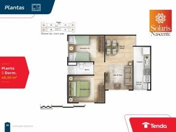 Imagem 8 de 9 de Apartamento Em Lançamento Para Venda Com 42,00 M² No Solaris Poente Tenda Em Chácara Maria Trindade, São Paulo | Sp - Apl174334v