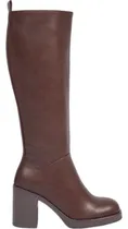 Comprar Bota Alta Tacón Cuadrado Mujer Tierra Bendita Cafe