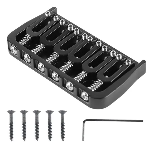Para Puente De Guitarra Eléctrica Negro Fijo De Metal