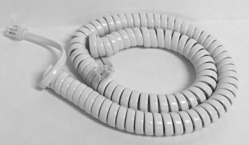 Los Telefonos Voip Lounge 12 Pies Color Blanco Auricular Riz