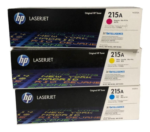 Pack Kit 3 Toner Hp 215a Colores