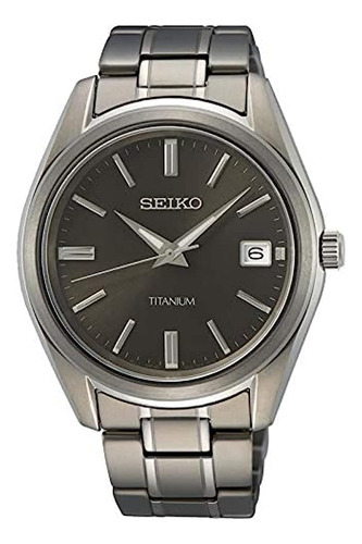 Relógio analógico de quartzo masculino Seiko com pulseira