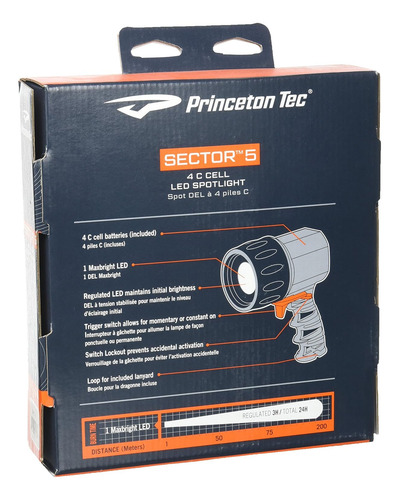 Linterna Led De Buceo Princeton Tec, 550lm, Impermeable