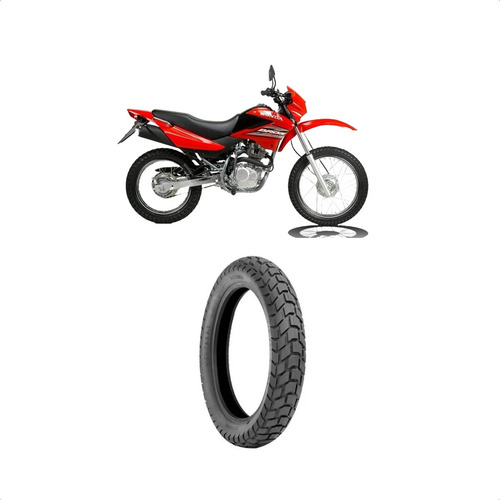 Pneu Traseiro Moto 110/90-17 Protyre T&c C/câm 60p Technic