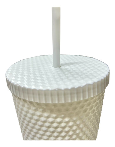 Vaso Económico Con Popote Texturizado Diferentes Colores