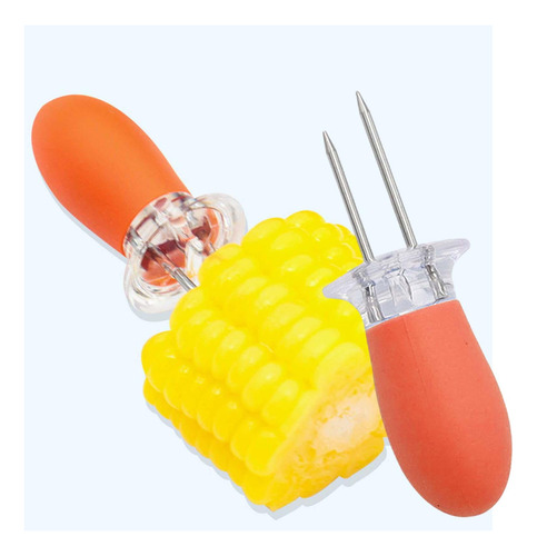 3 X 2 Piezas De Brochetas De Maíz De Acero Inoxidable,