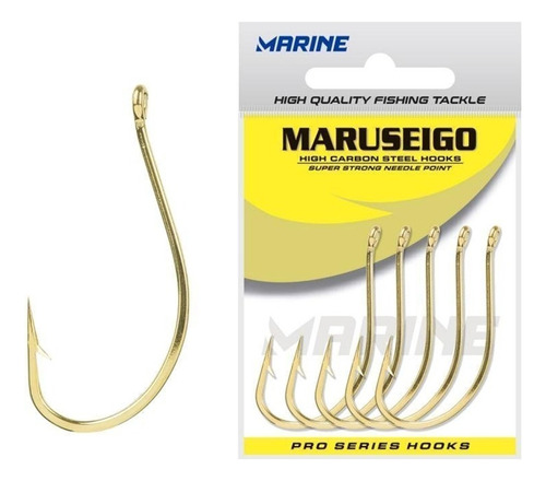 Anzuelo Maruseigo Gold N°28 Marine Sport 10 Unidades