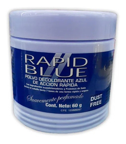 Rapid Blue Decolorante Polvo Azul 60g